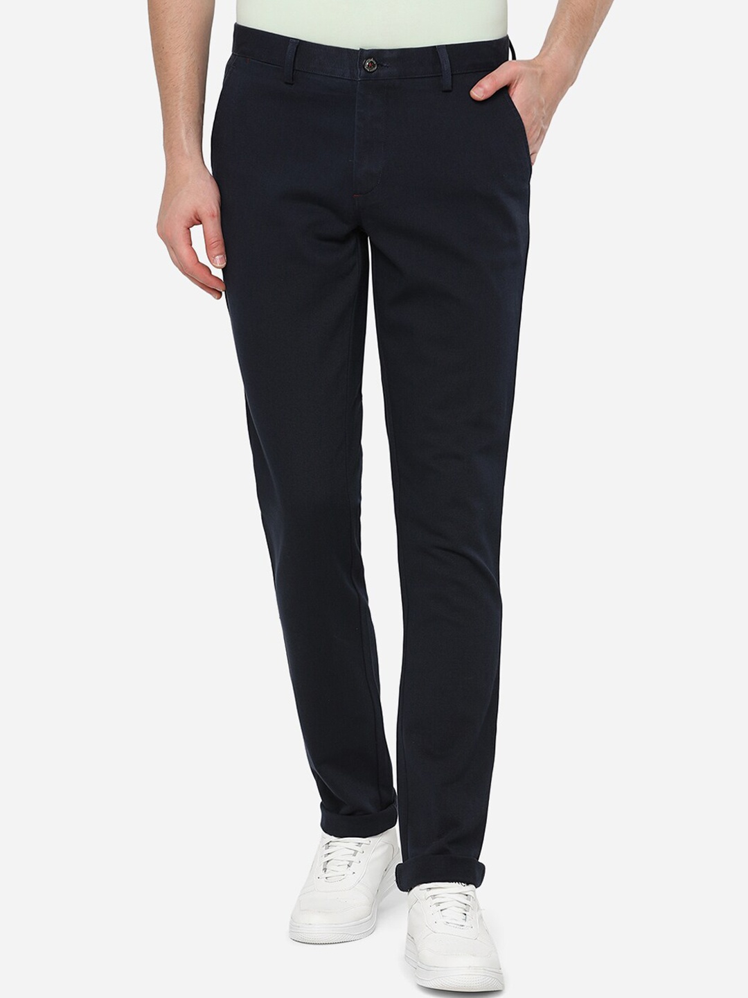 

JADE BLUE Men Blue Slim Fit Casual Trouser