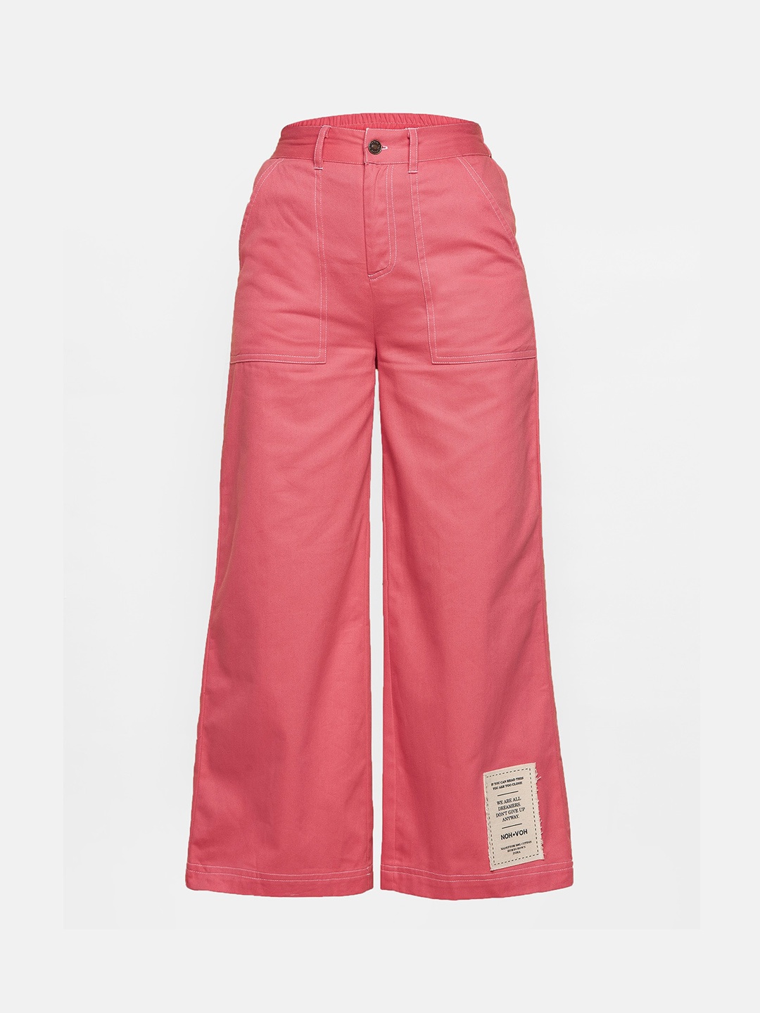 

Noh Voh - SASSAFRAS Kids Girls Pink Comfort Straight Trouser