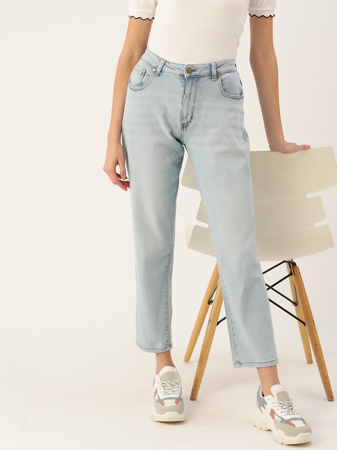 

DressBerry Women Blue Boyfriend Fit Stretchable Jeans