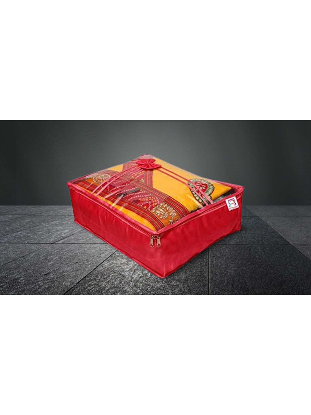 

atorakushon Pack Of 10 Maroon Solid Saree Organisers