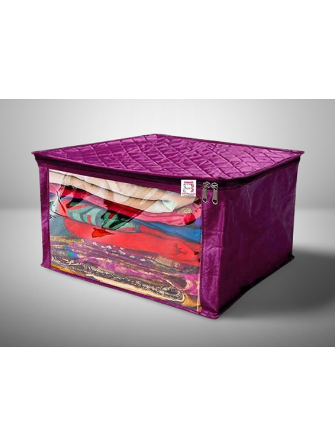 

atorakushon Set Of 3 Purple Solid Organisers