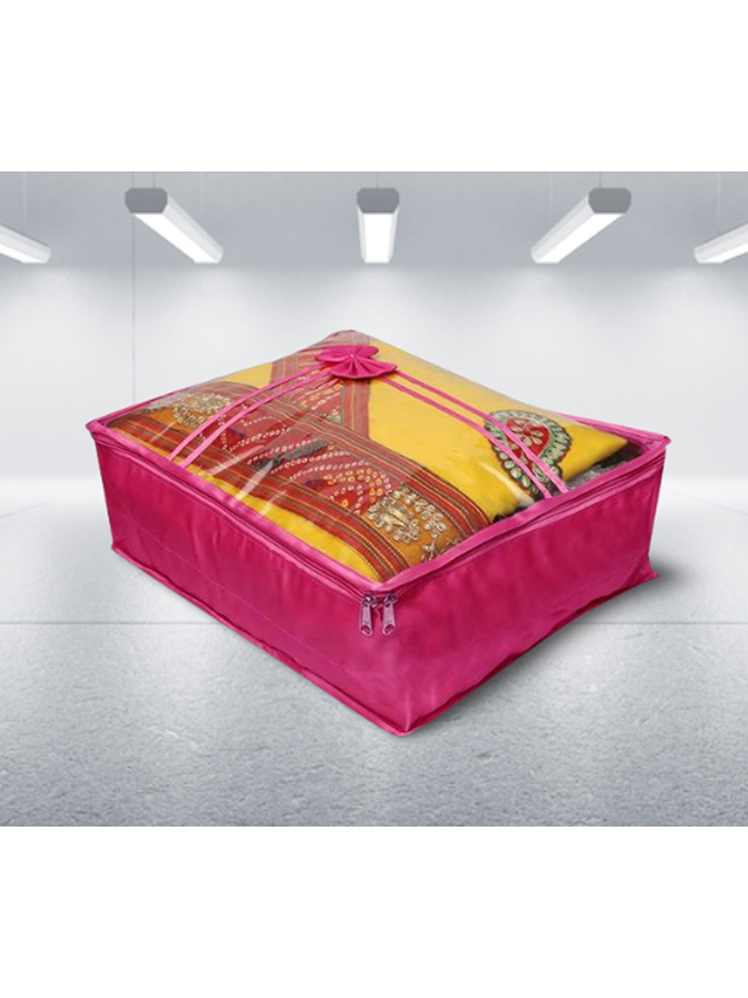 

atorakushon Set Of 3 Purple Solid Saree Organisers
