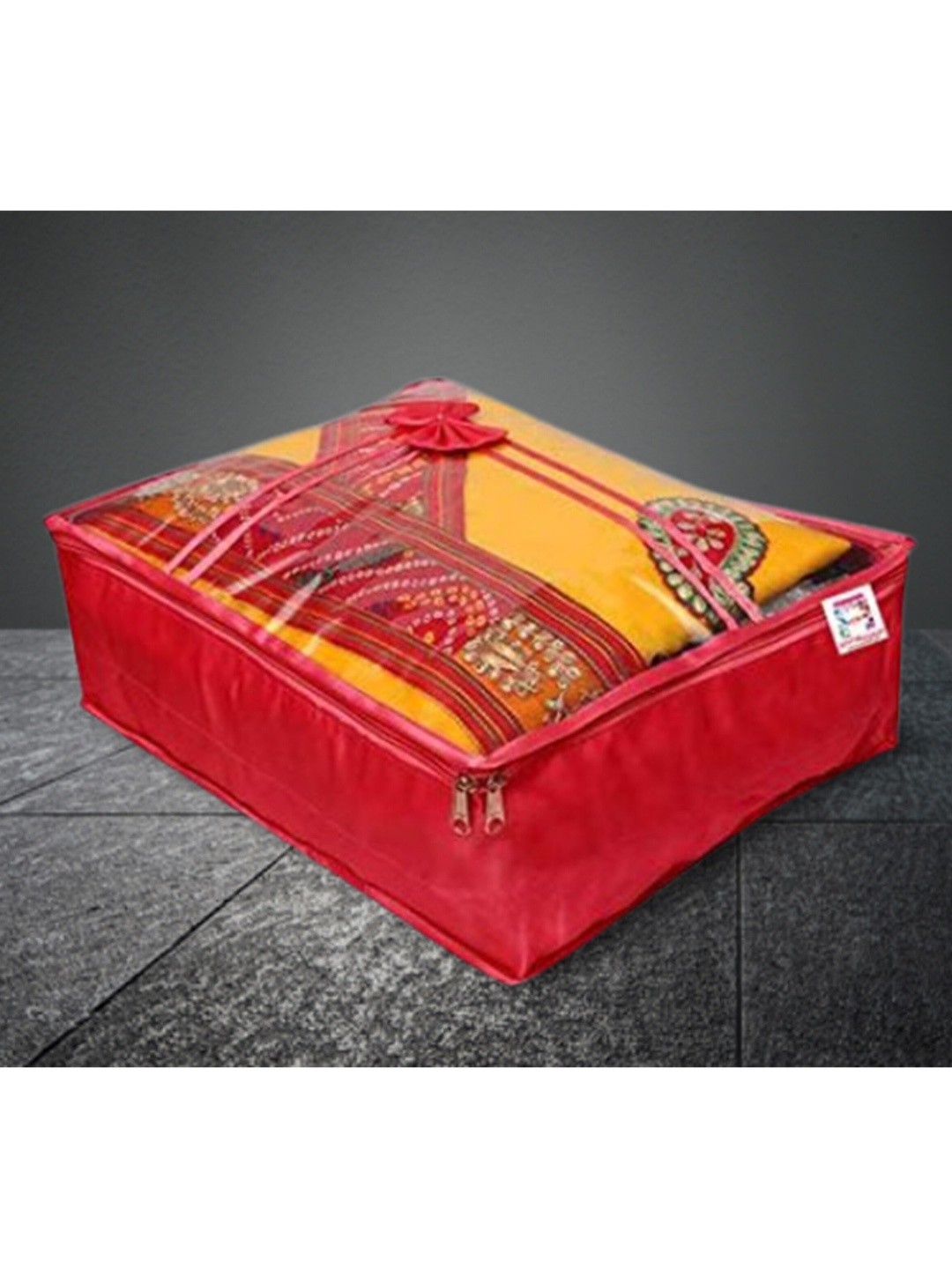 

atorakushon Pack Of 9 Maroon Solid Organisers