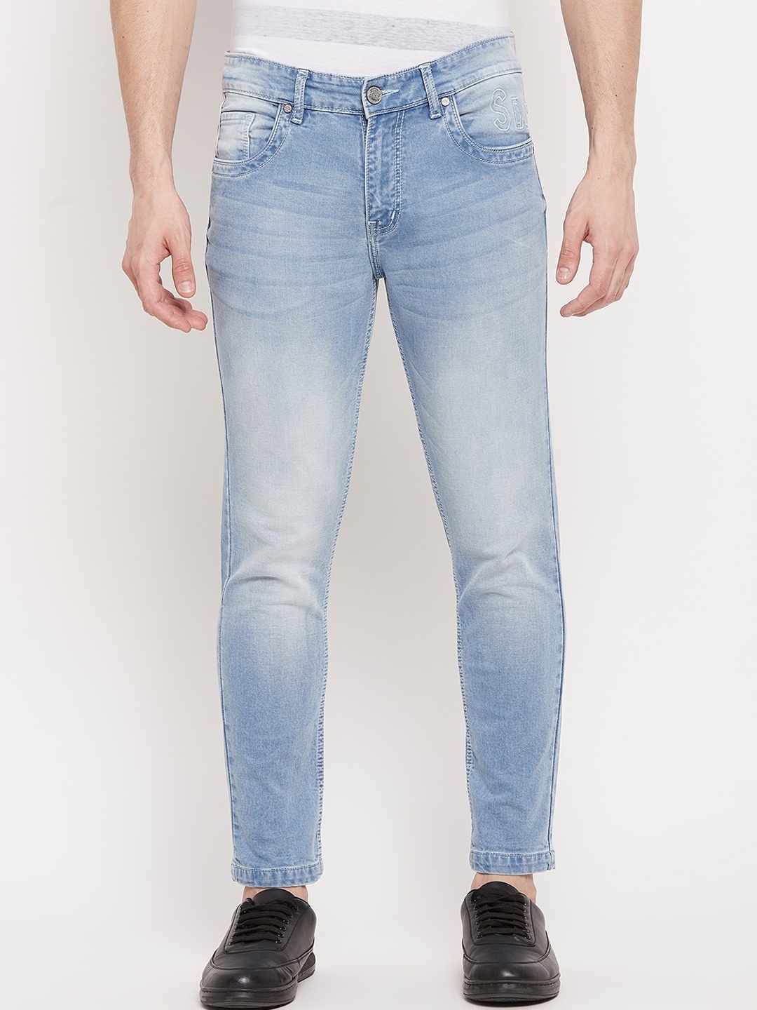 

Duke Men Blue Slim Fit Heavy Fade Clean Look Stretchable Jeans