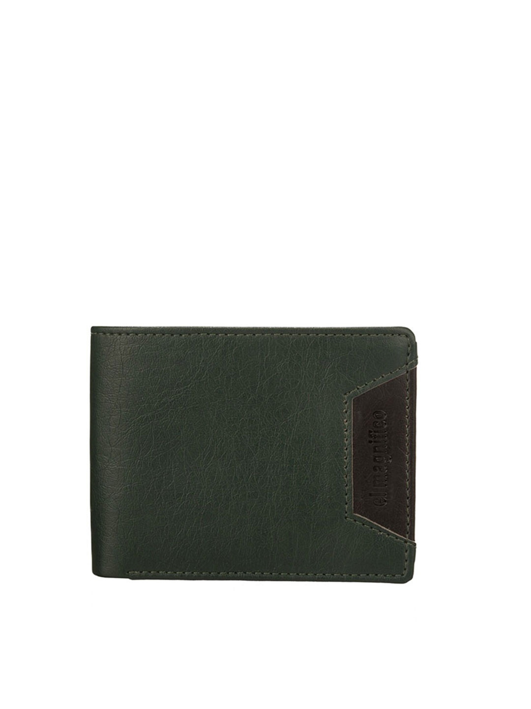 

EL MAGNIFICO Men Green PU Two Fold Wallet