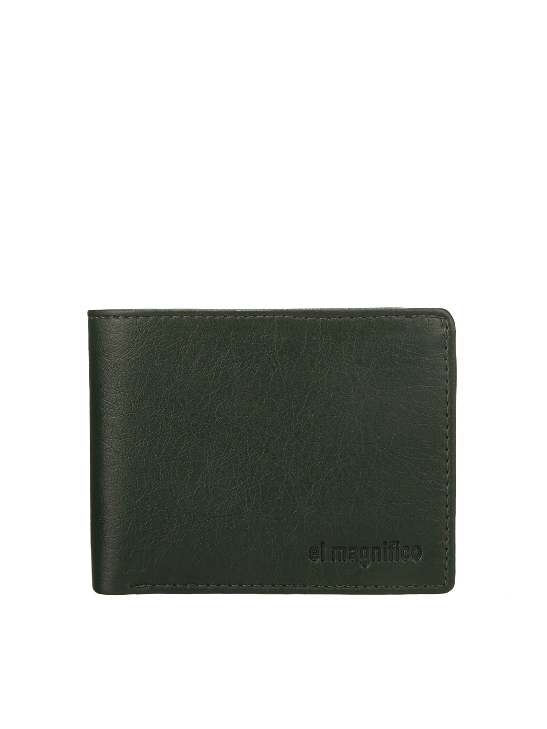

EL MAGNIFICO Men Green PU Two Fold Wallet