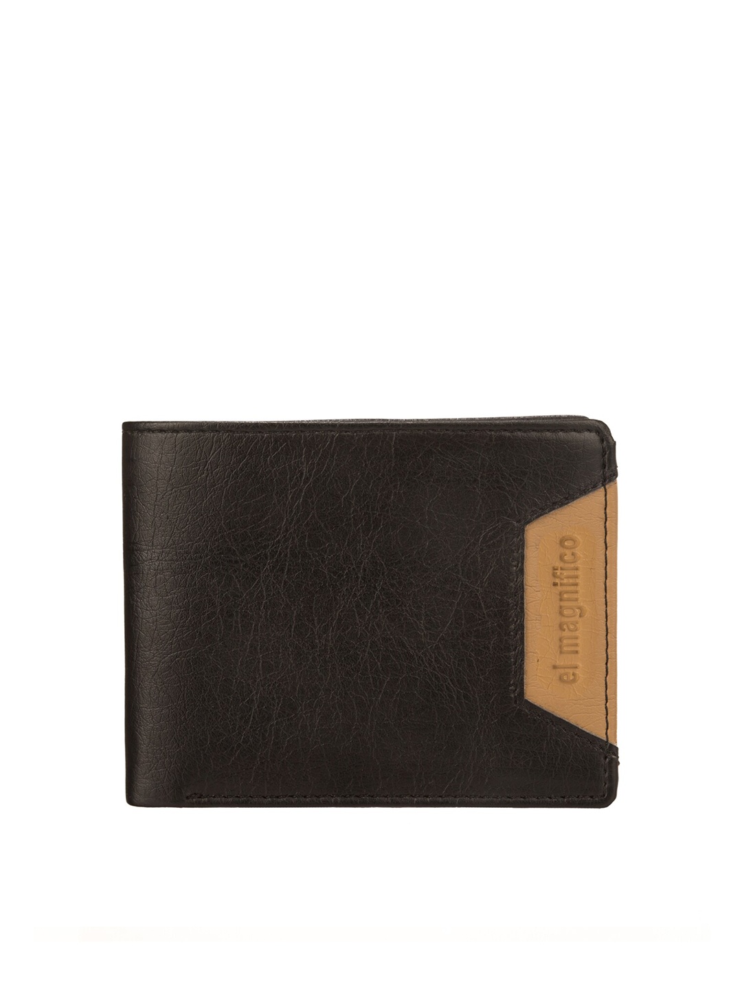 

EL MAGNIFICO Men Black PU Two Fold Wallet