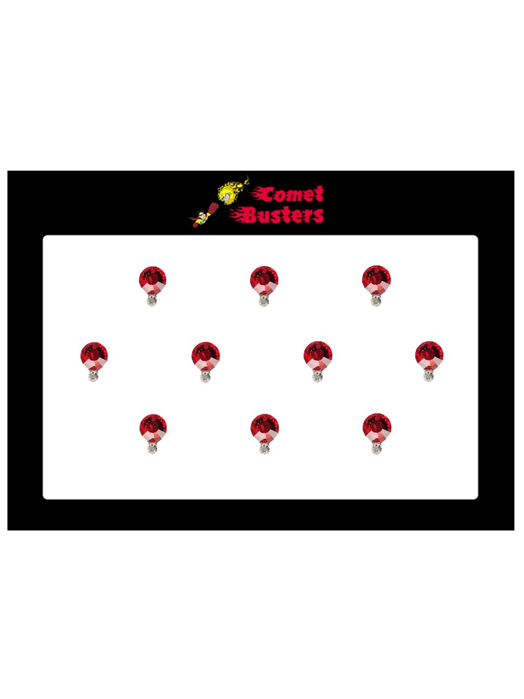 

Comet Busters Red Set Of 10 Bindi