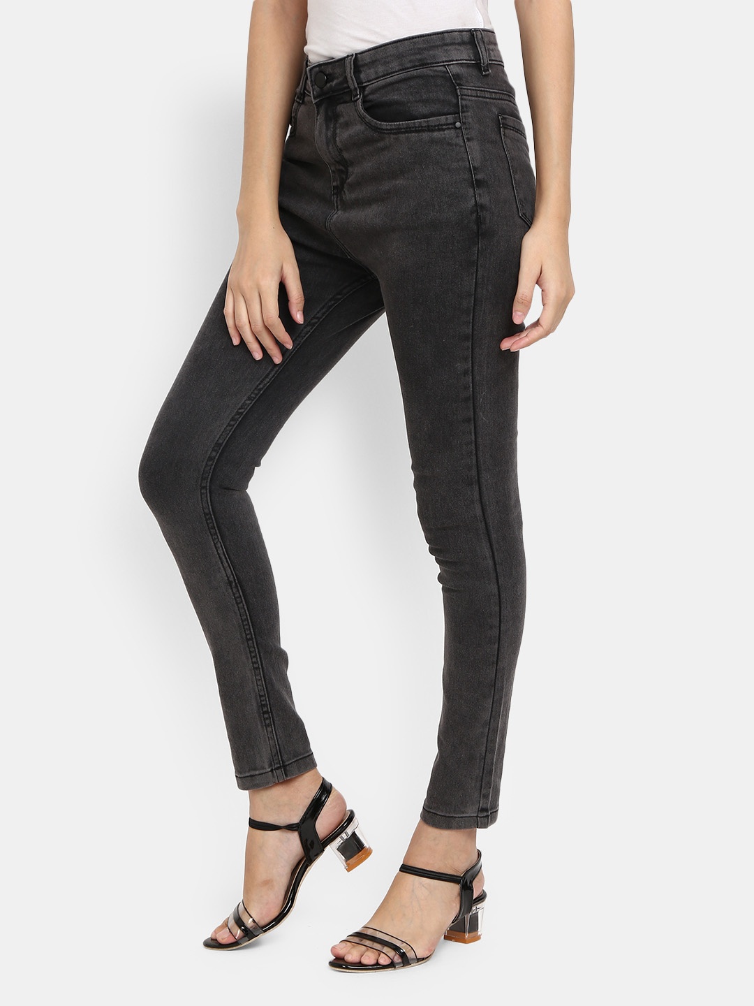 

V-Mart Women Black Classic Slim Fit Jeans