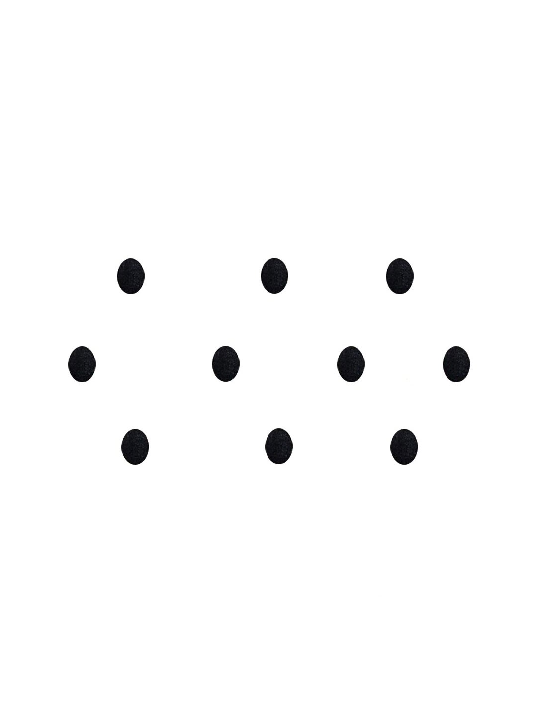 

Comet Busters Set of 10 Oval Bindis - Black