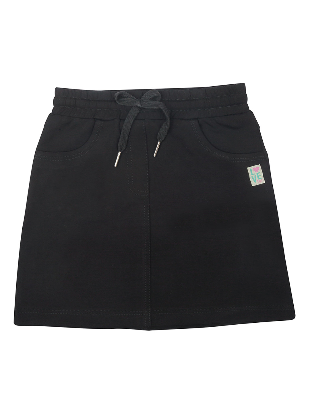 

Tiny Girl Girls Black Solid Mini Skirts
