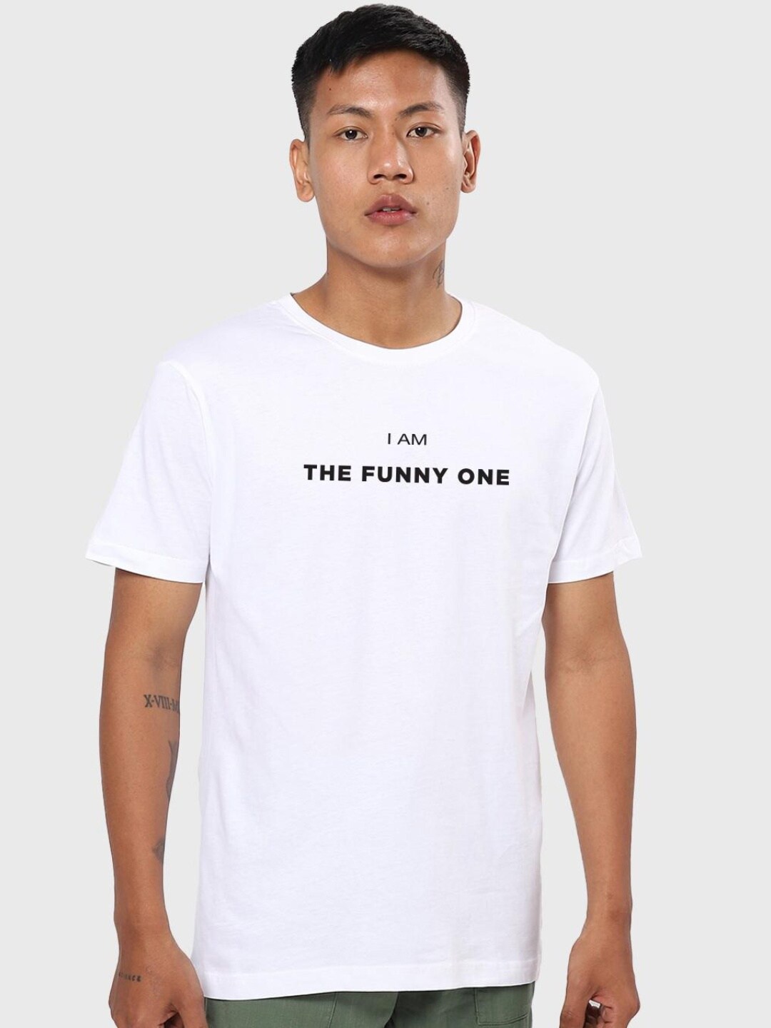 

Bewakoof Men White Typography Printed T-shirt