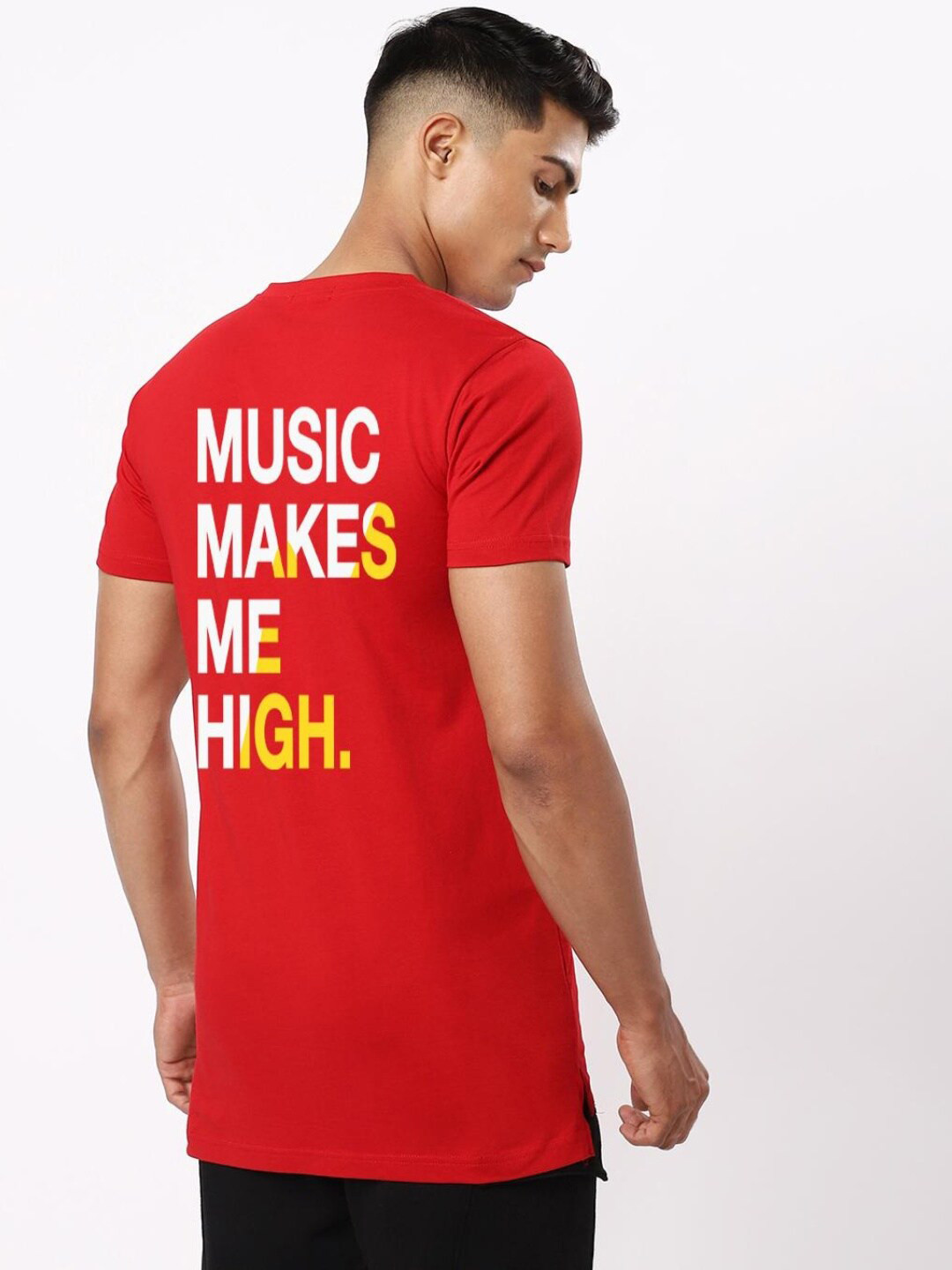 

Bewakoof Men Red Typography Printed T-shirt