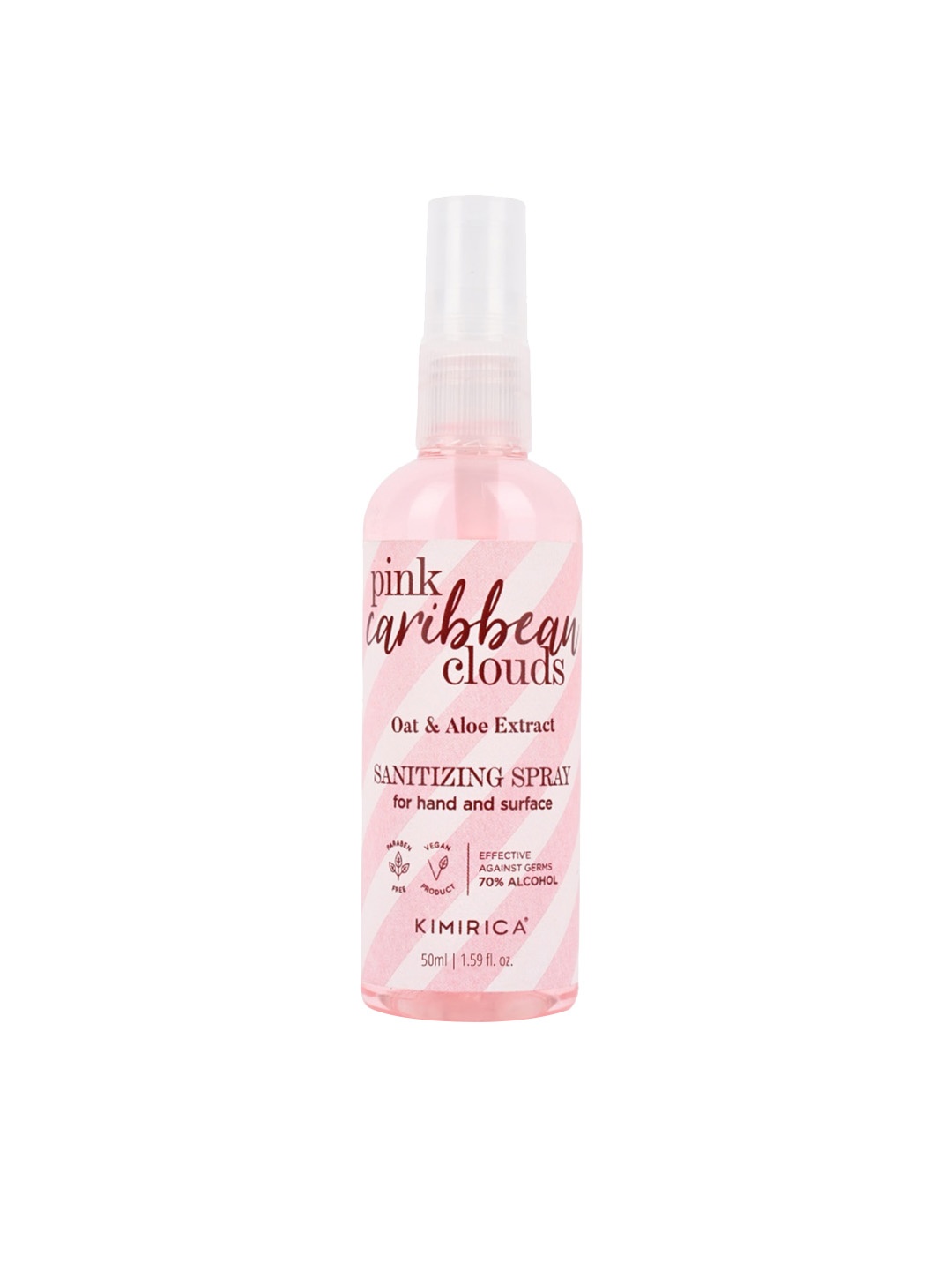 

Kimirica Pink Caribbean Clouds Pocket Hand Sanitizer Spray - 50ml, White