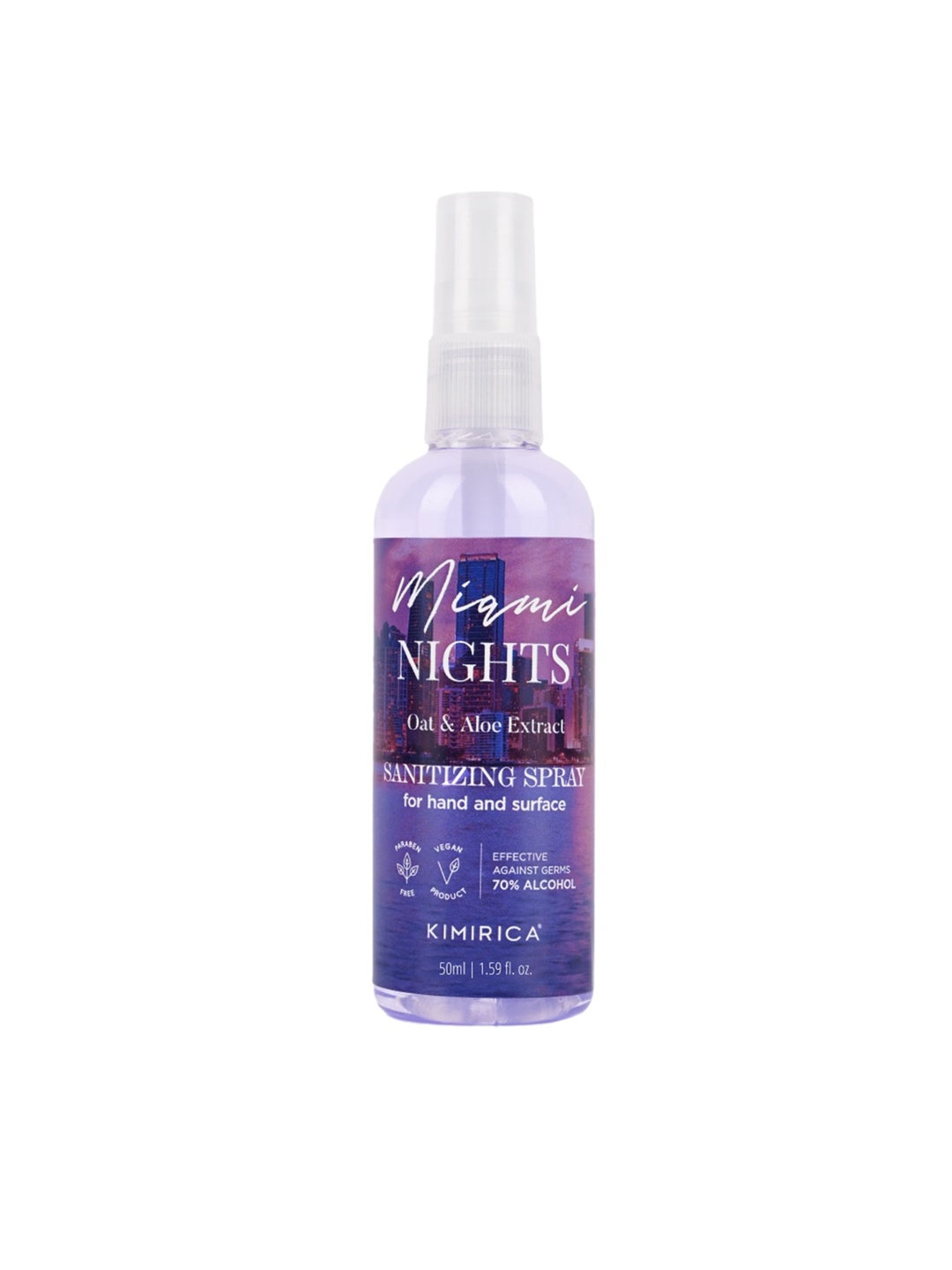 

Kimirica Miami Nights Pocket Hand Sanitizer Gel 60ml, White
