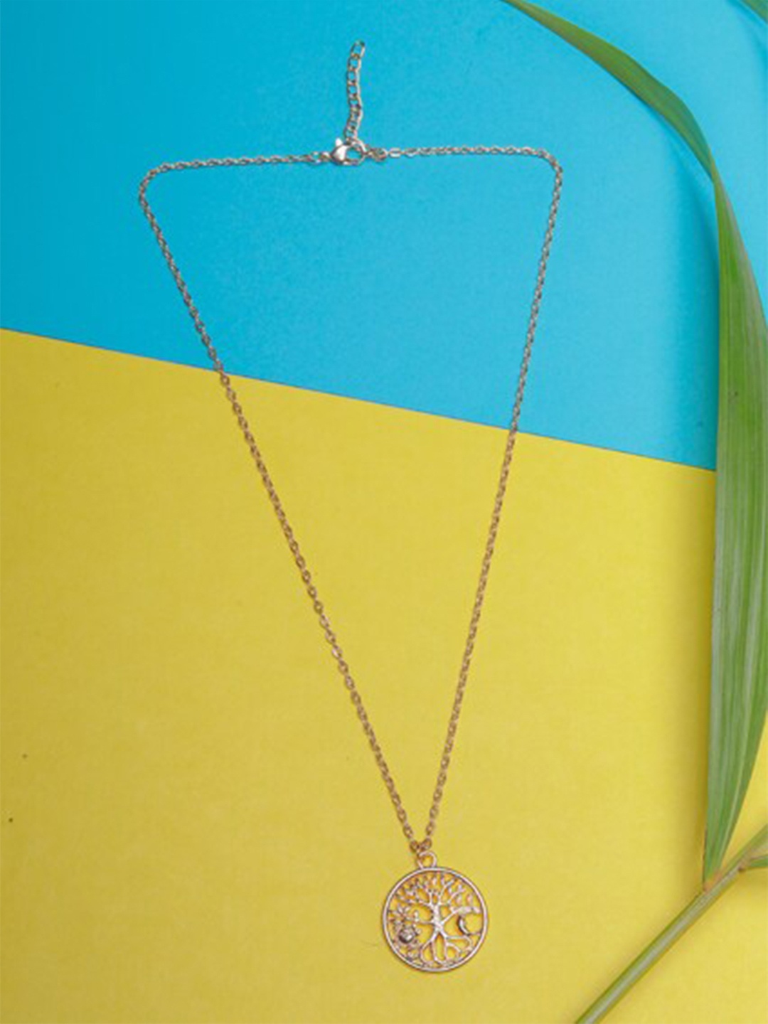 

DressBerry Rose Gold Brass Rose Gold-Plated Chain Necklace