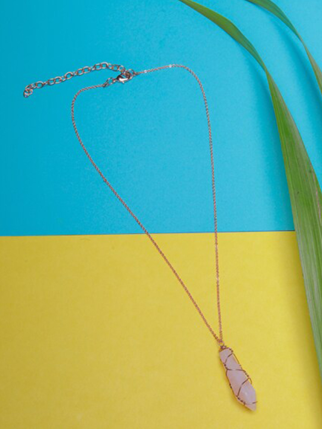 

DressBerry Rose Gold & Pink Brass Rose Gold-Plated Necklace