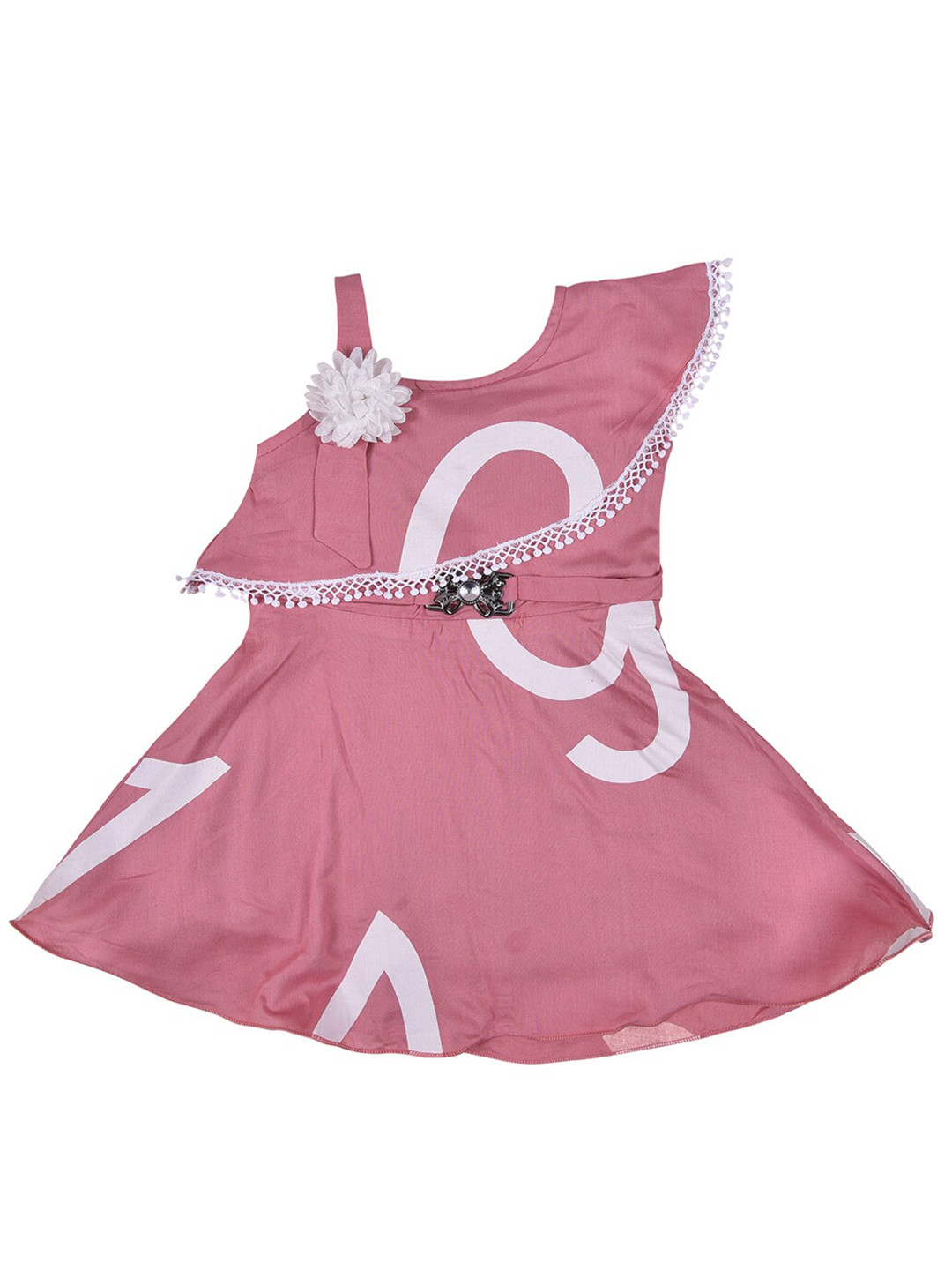 

Wish Karo Girls Pink & White Dress