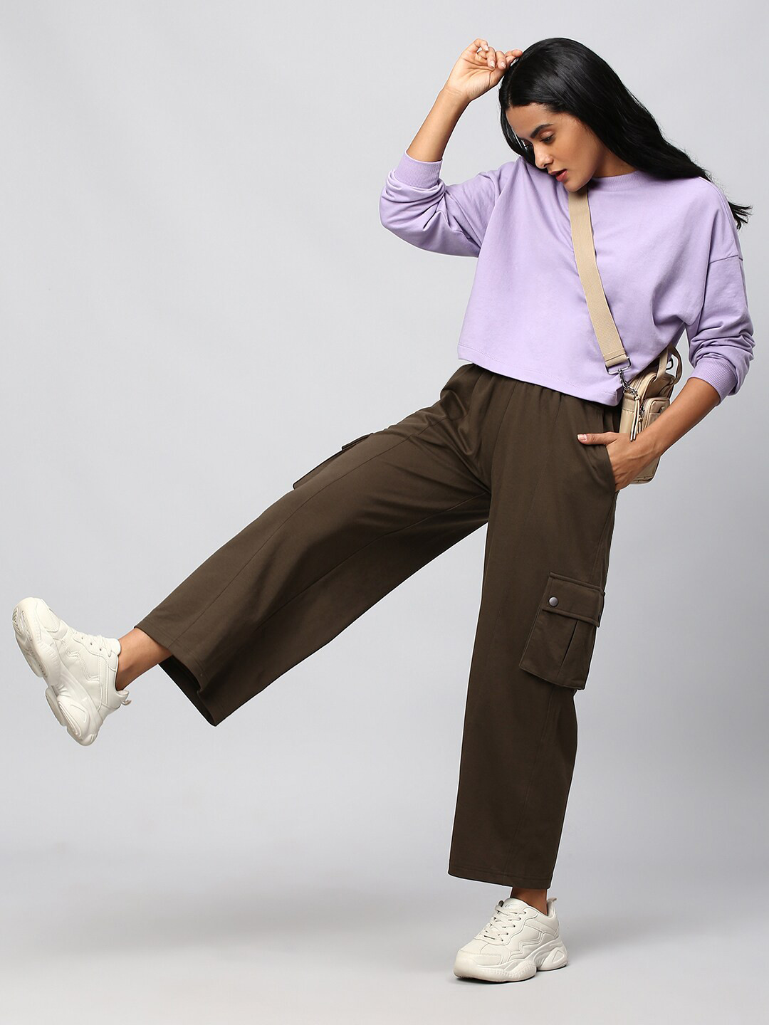 

Hubberholme Women Purple Sweatshirt