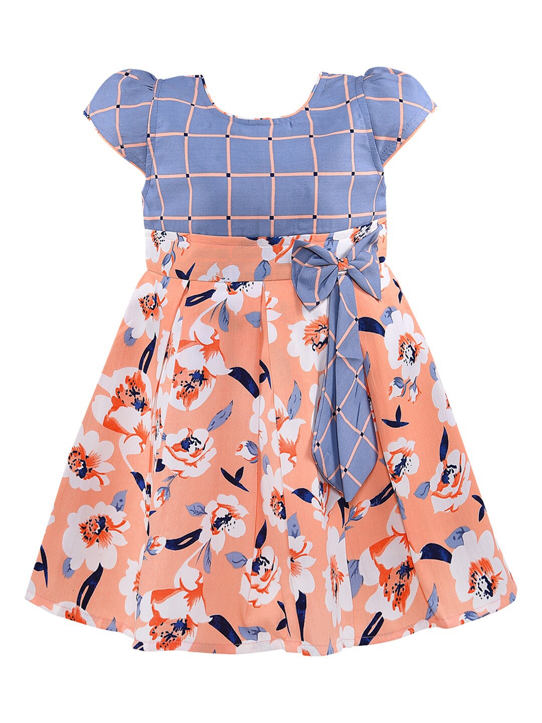 

Wish Karo Peach-Coloured Satin Dress