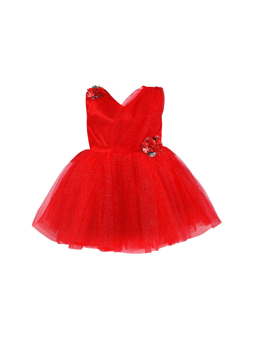 

Wish Karo Red Net Dress