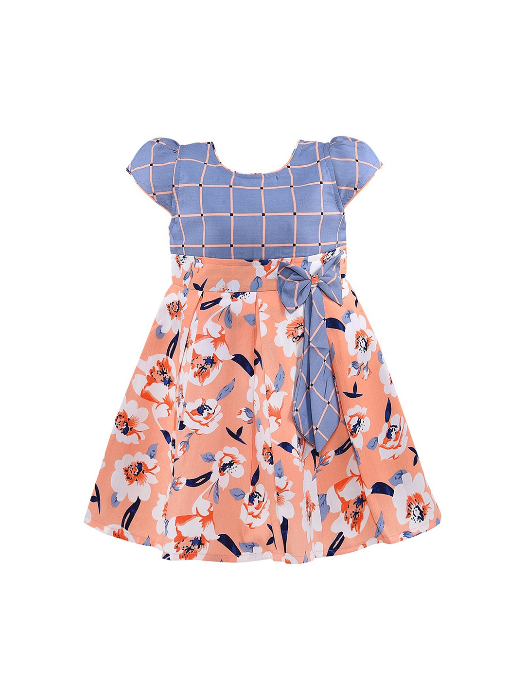 

Wish Karo Peach-Coloured Satin Dress