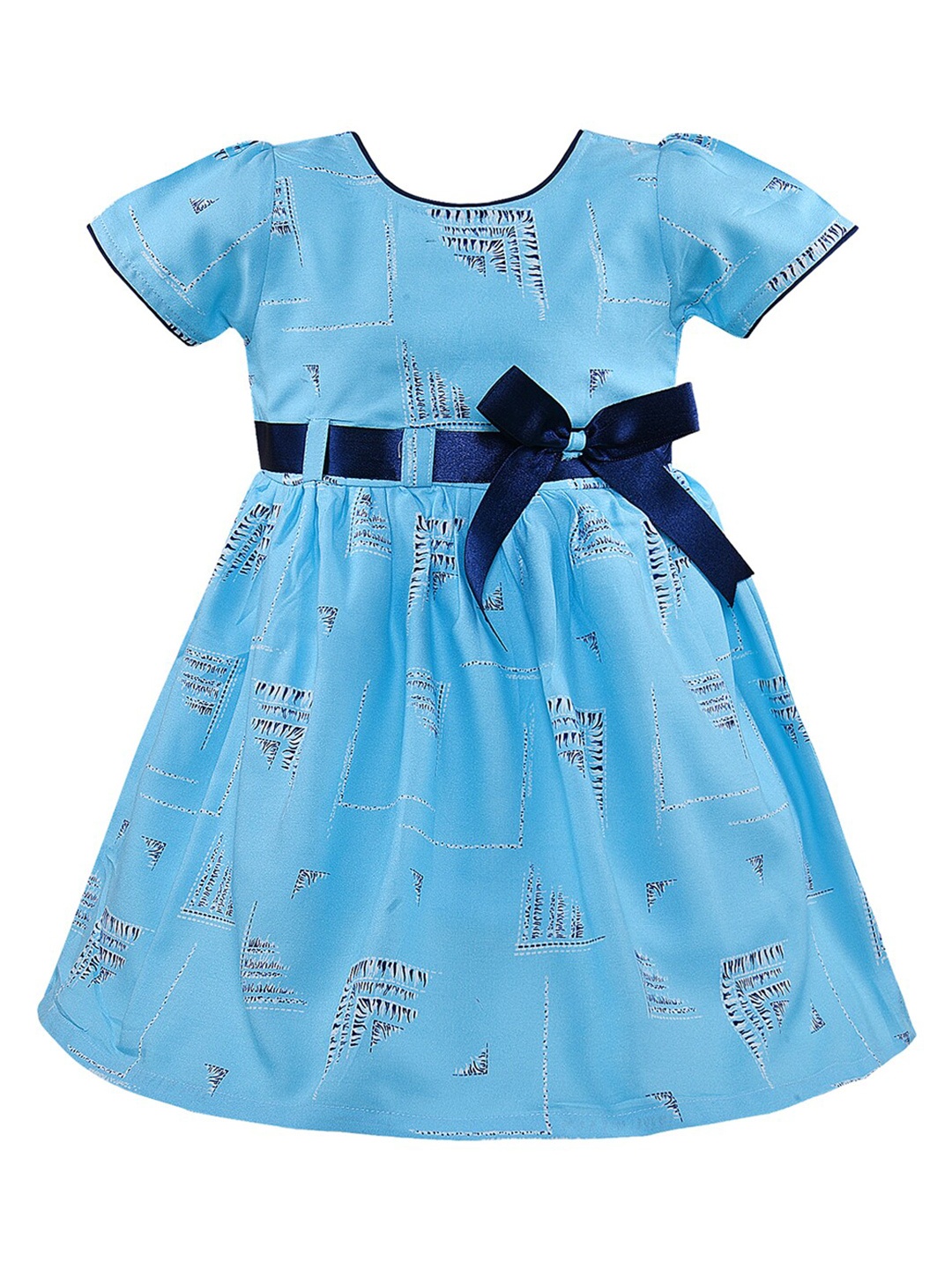 

Wish Karo Blue Satin Dress