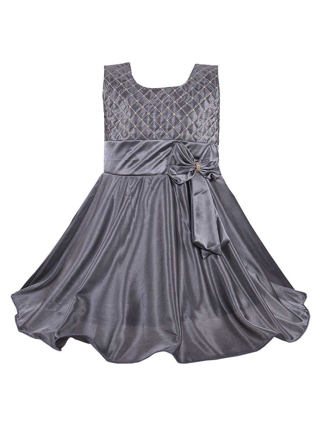 

Wish Karo Grey Satin Dress