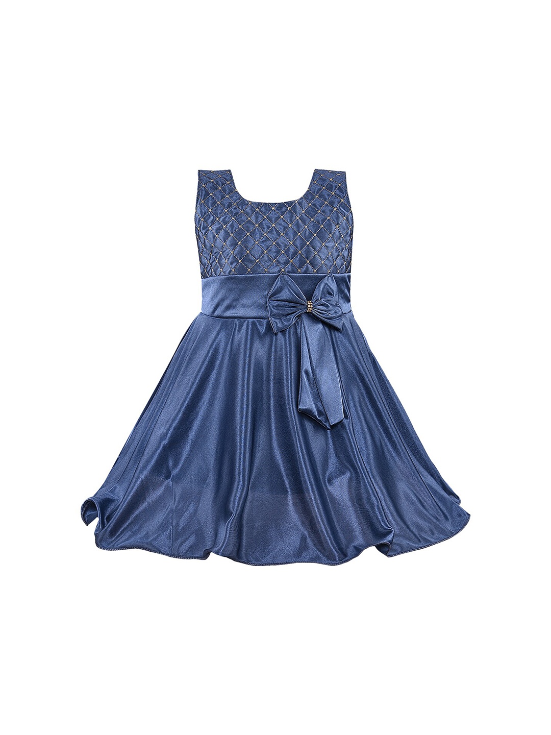 

Wish Karo Blue Satin Dress