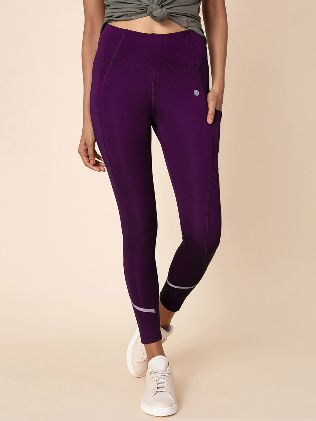 

Nykd Women Purple Solid Gym Tights