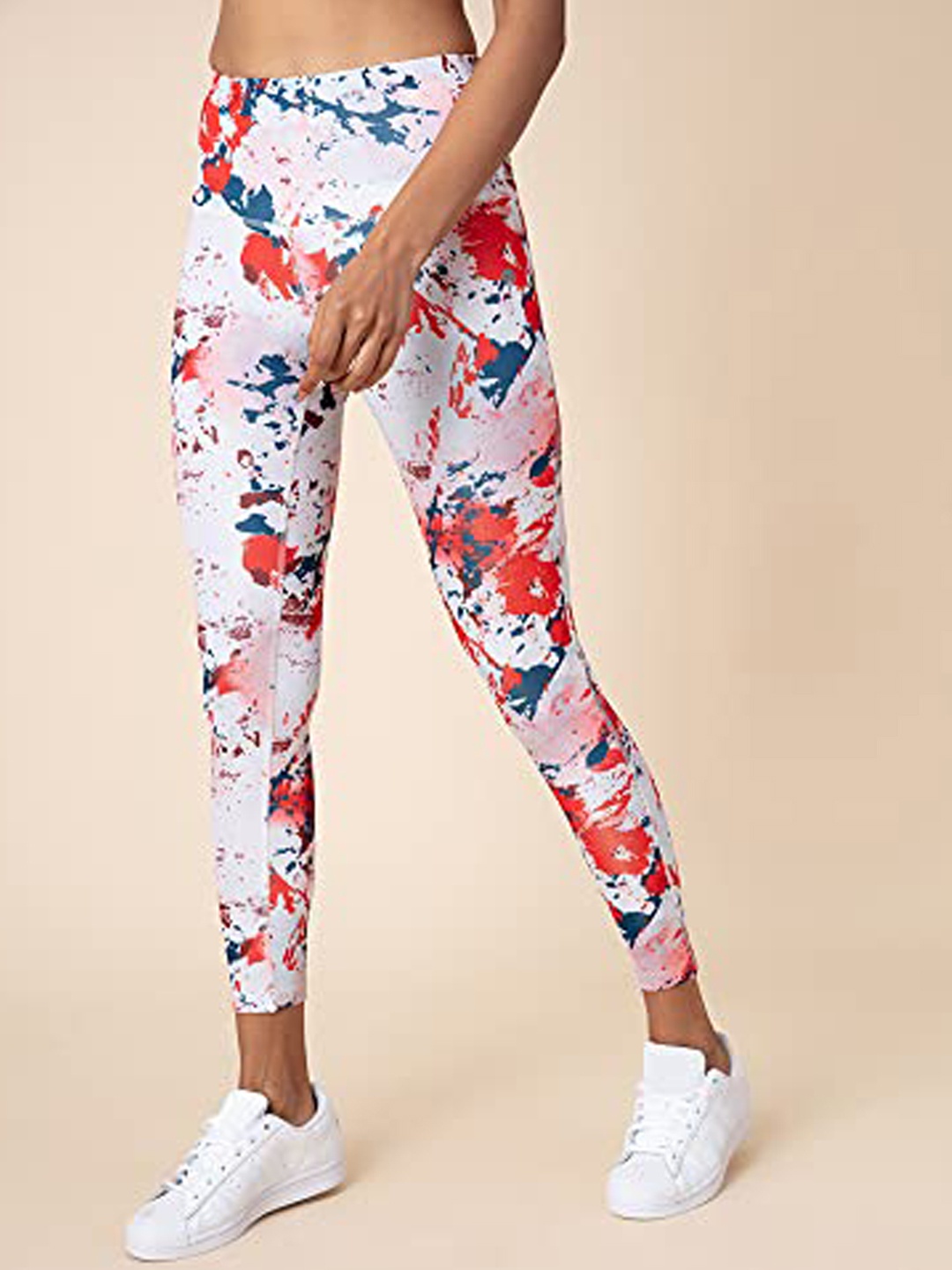

Nykd Women Red Printed Gym Tights