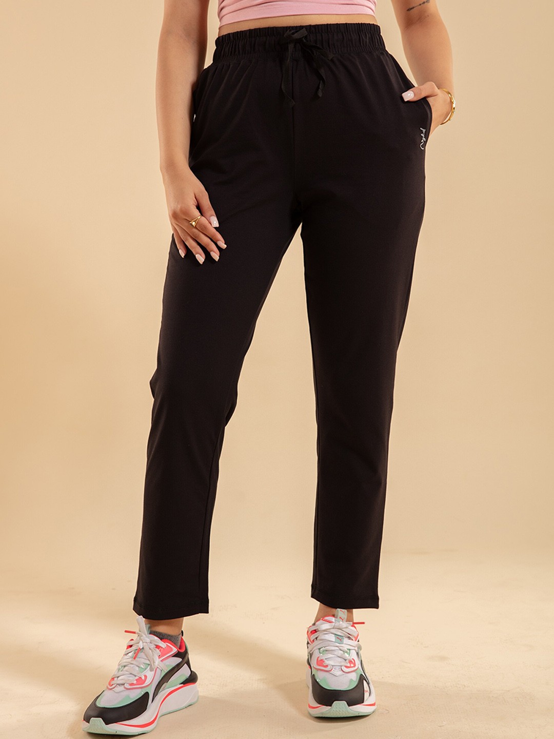 

Nykd Women All Day Preppy Comfort Pants Track Pants, Black