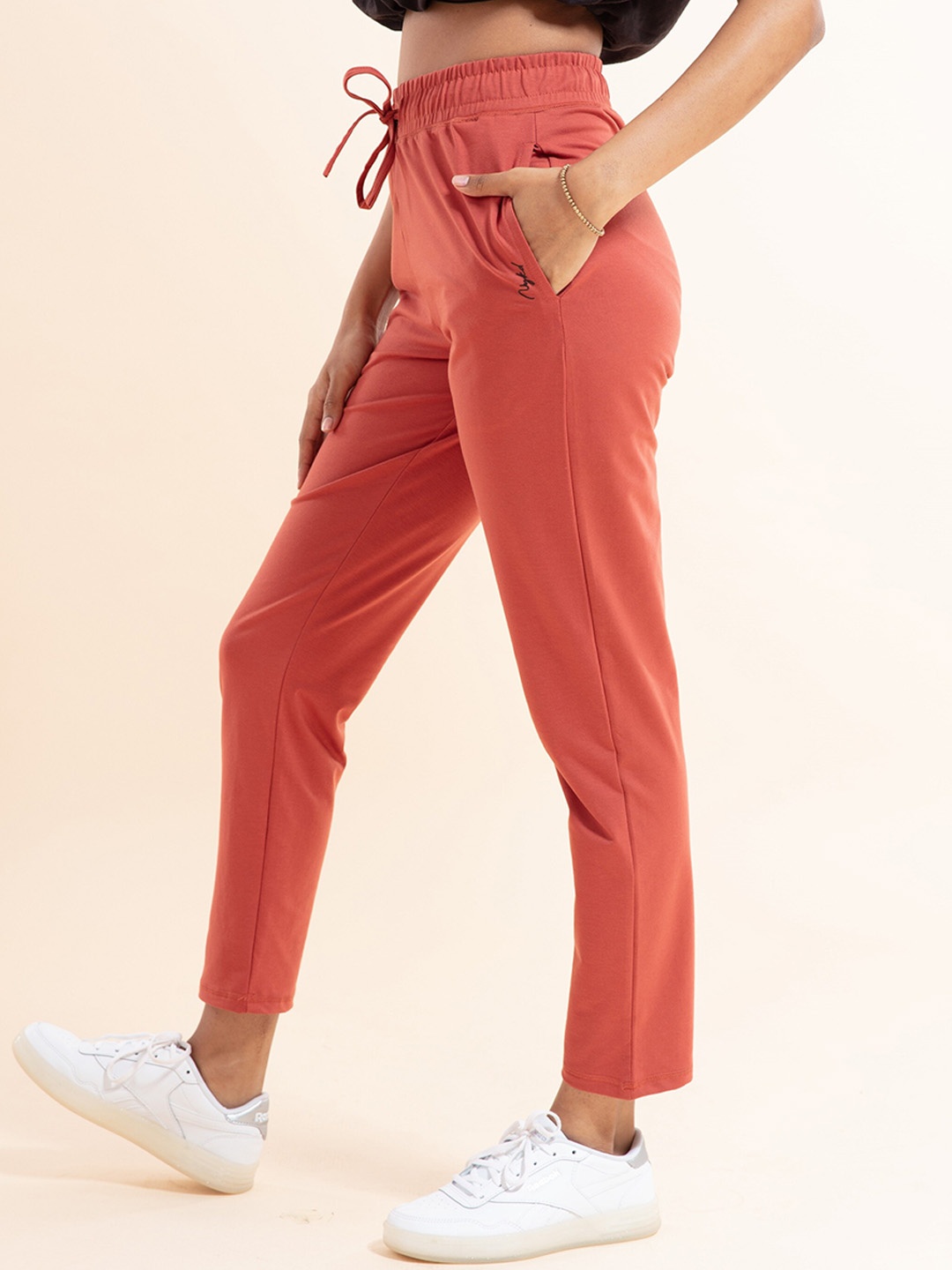 

Nykd Women All Day Preppy Comfort Pants Track Pants, Red