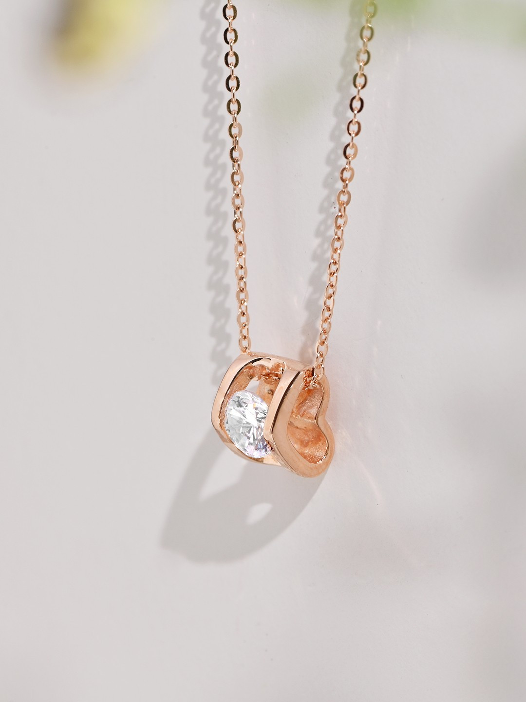 

Zavya 925 Sterling Silver Rose Gold-Plated Necklace