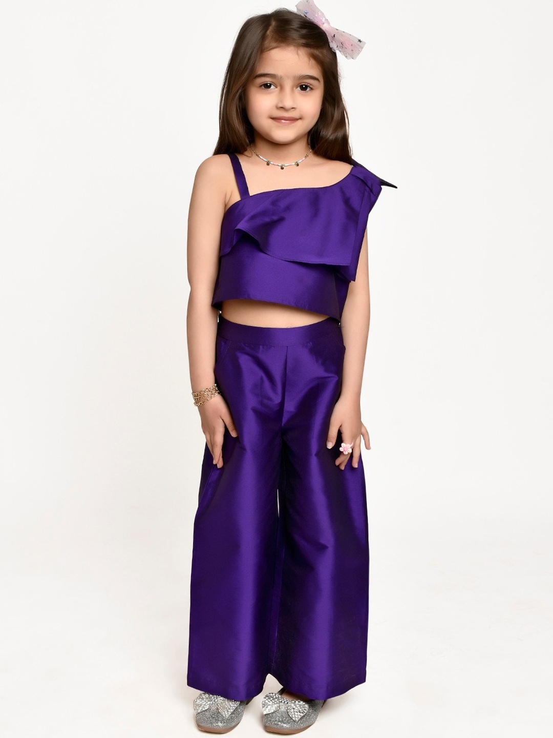 

Jelly Jones Girls Purple Top with Palazzos