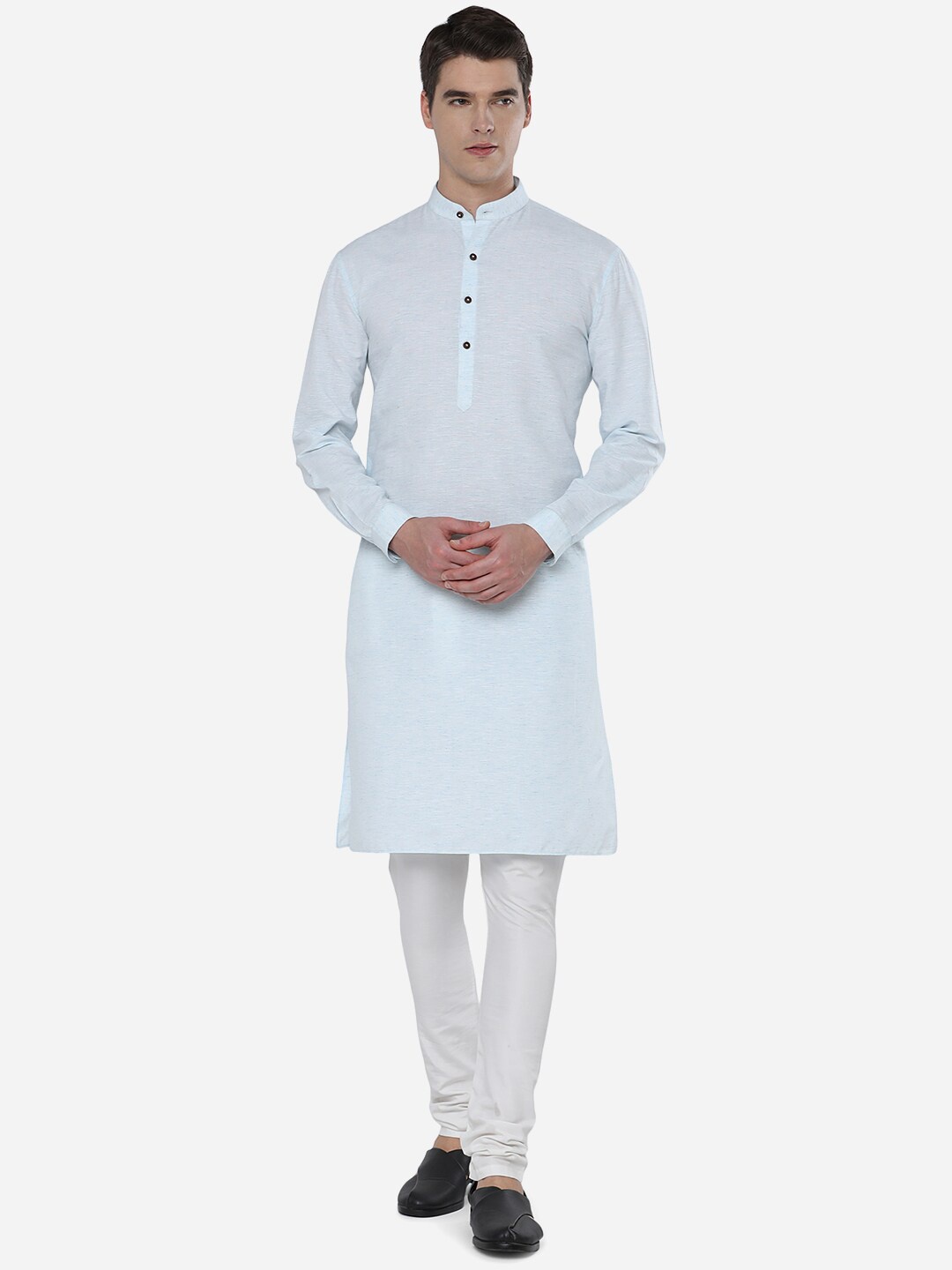 

Modi Kurta Men Blue Cotton Kurtas