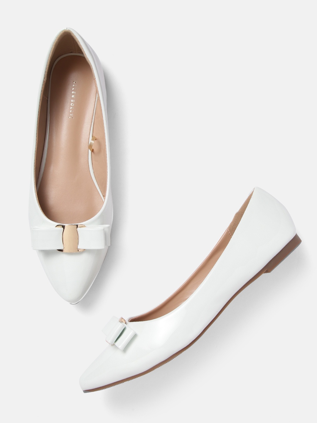 

Allen Solly Women White Bows Detail Ballerinas