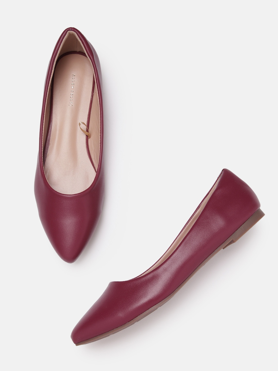 

Allen Solly Women Burgundy Solid Ballerinas