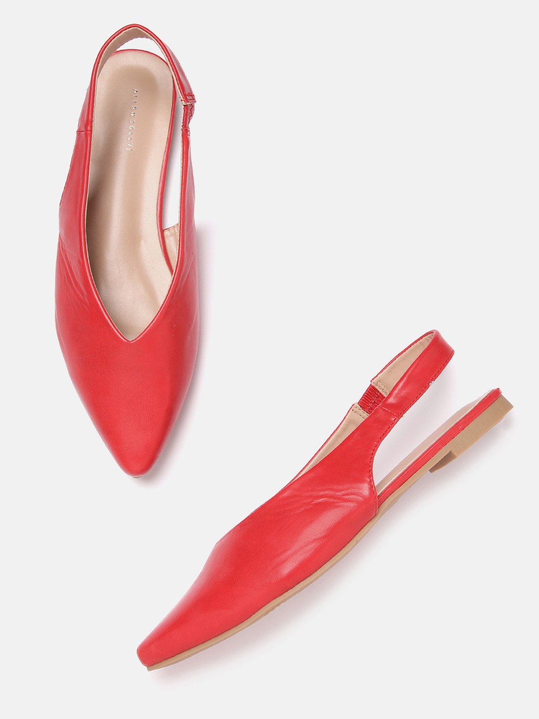 

Allen Solly Women Slingback Solid Mules, Red
