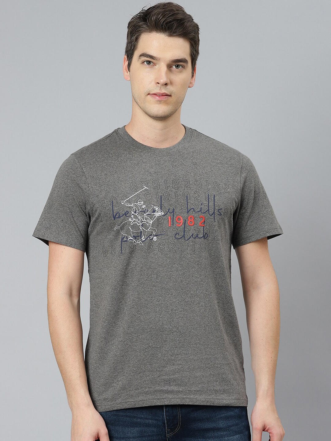 

Beverly Hills Polo Club Men Black Typography Printed T-shirt