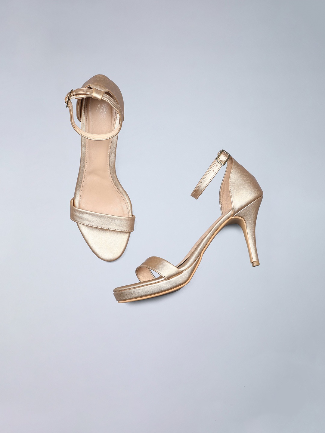 

W Gold-Toned PU Heels