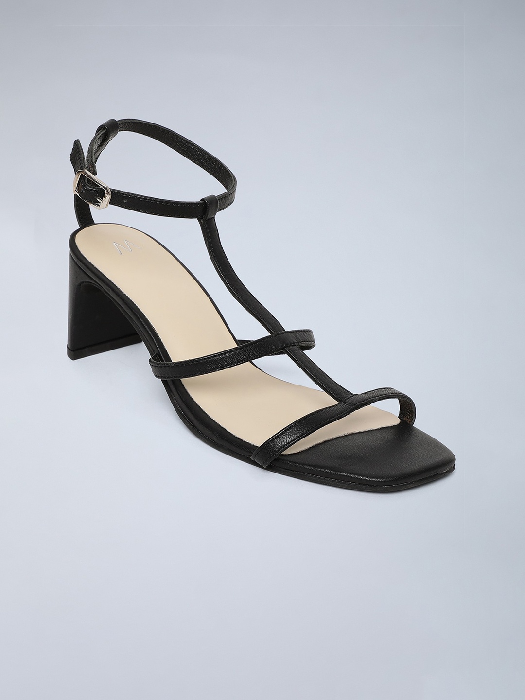 

W Women Black PU Kitten Sandals