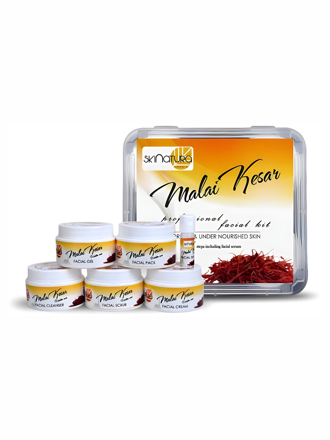 

Skinatura Adults Malai Kesar Professional Facial Kit 310 gm, Mustard