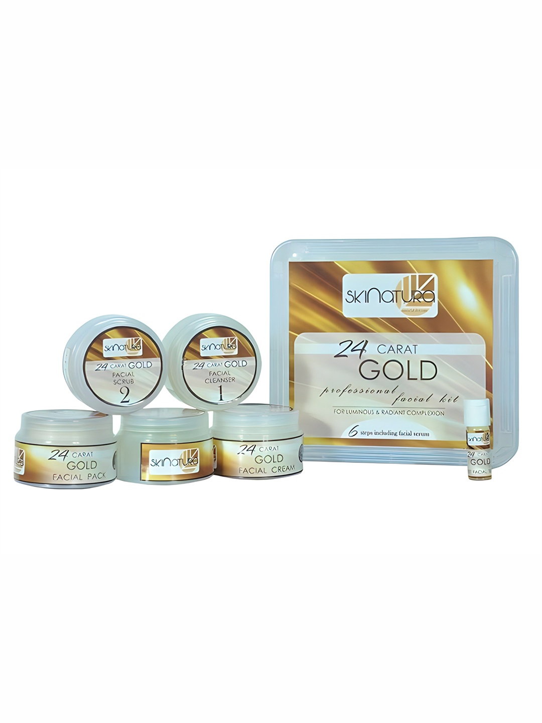 

Skinatura Adults 24 Carat Gold Professional Facial Kit 310 gm, White