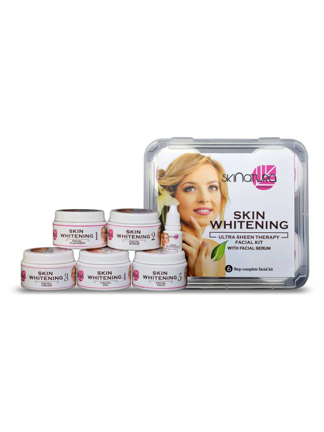 

Skinatura Adults Skin Whitening Ultra Sheen Therapy Professional Facial Kit 310 gm, White