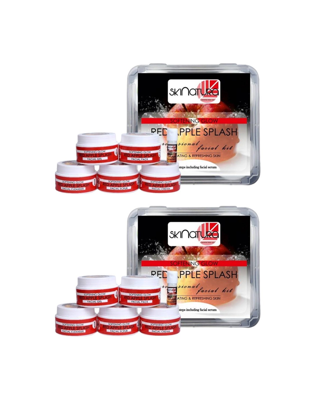 

Skinatura Adults Set Of 2 Red Apple Facial Kit 620gm