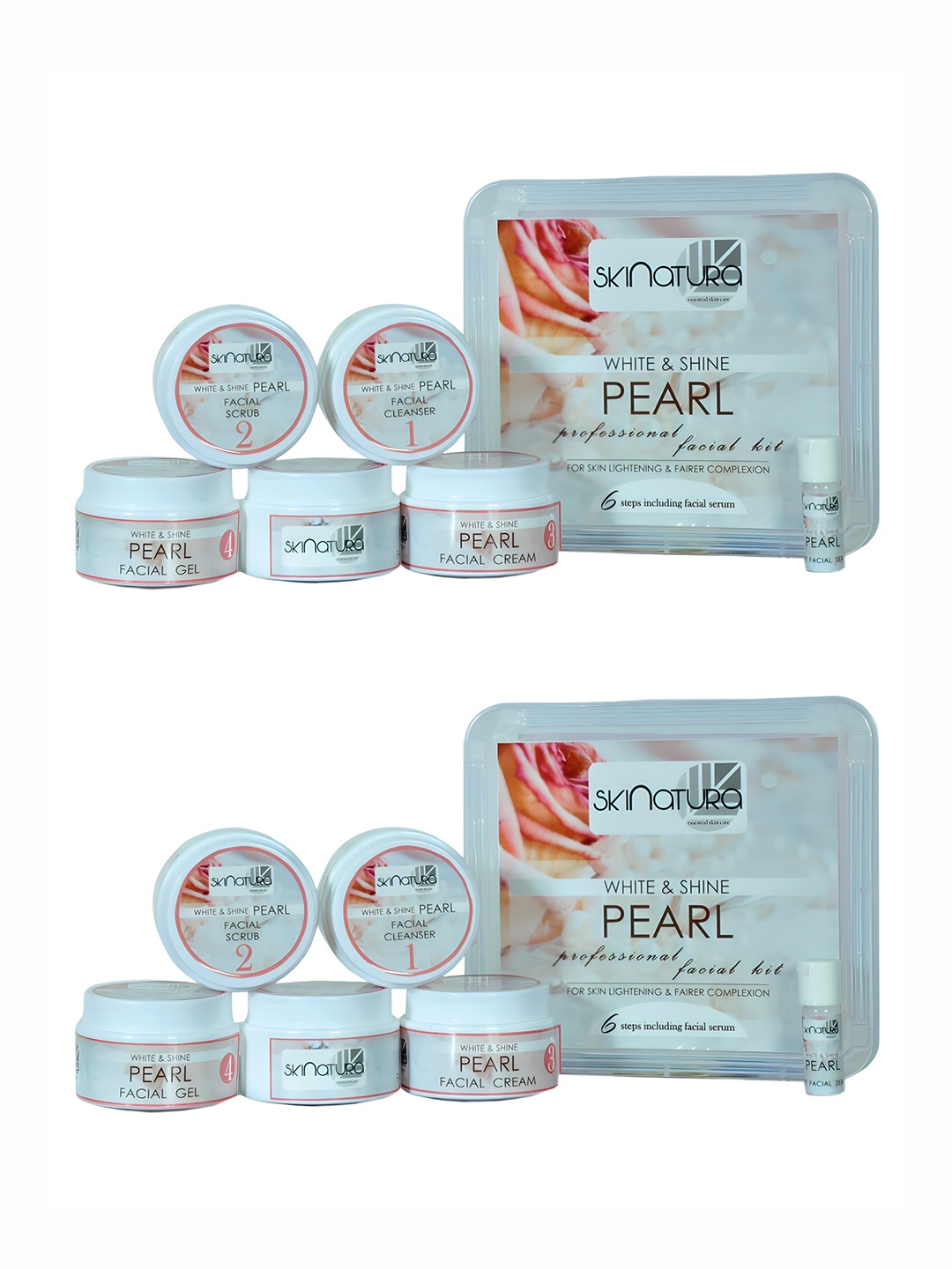 

Skinatura Set of 2 Pearl Professional Facial Kit - 310 g Each, White