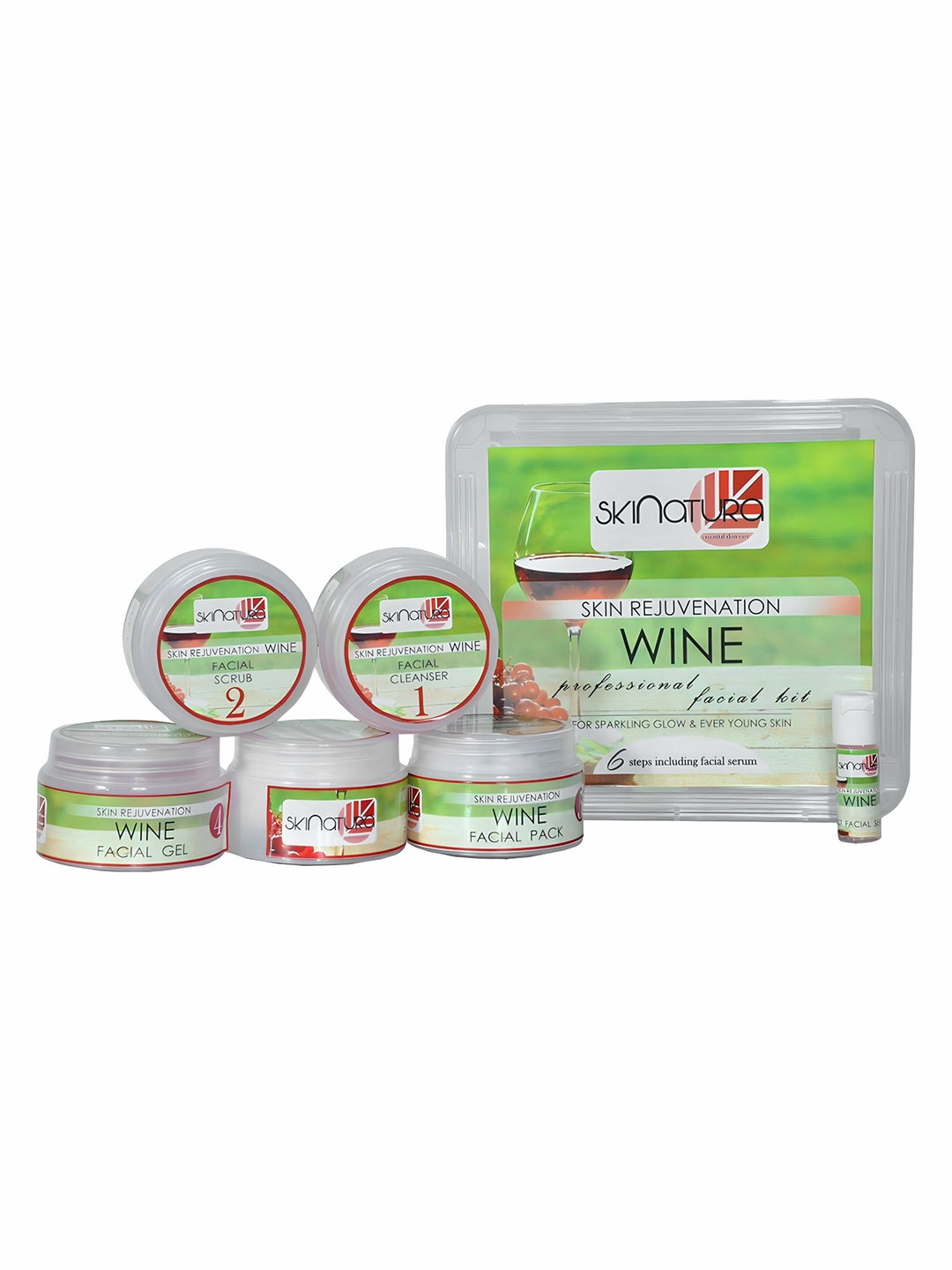 

Skinatura Skin Rejuvenation Wine Professional Facial Kit 310 gm, Na