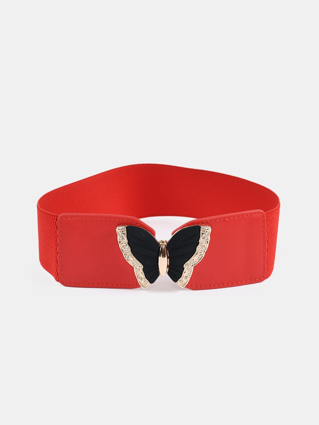 

WINSOME DEAL Women Red Stretchable Belt