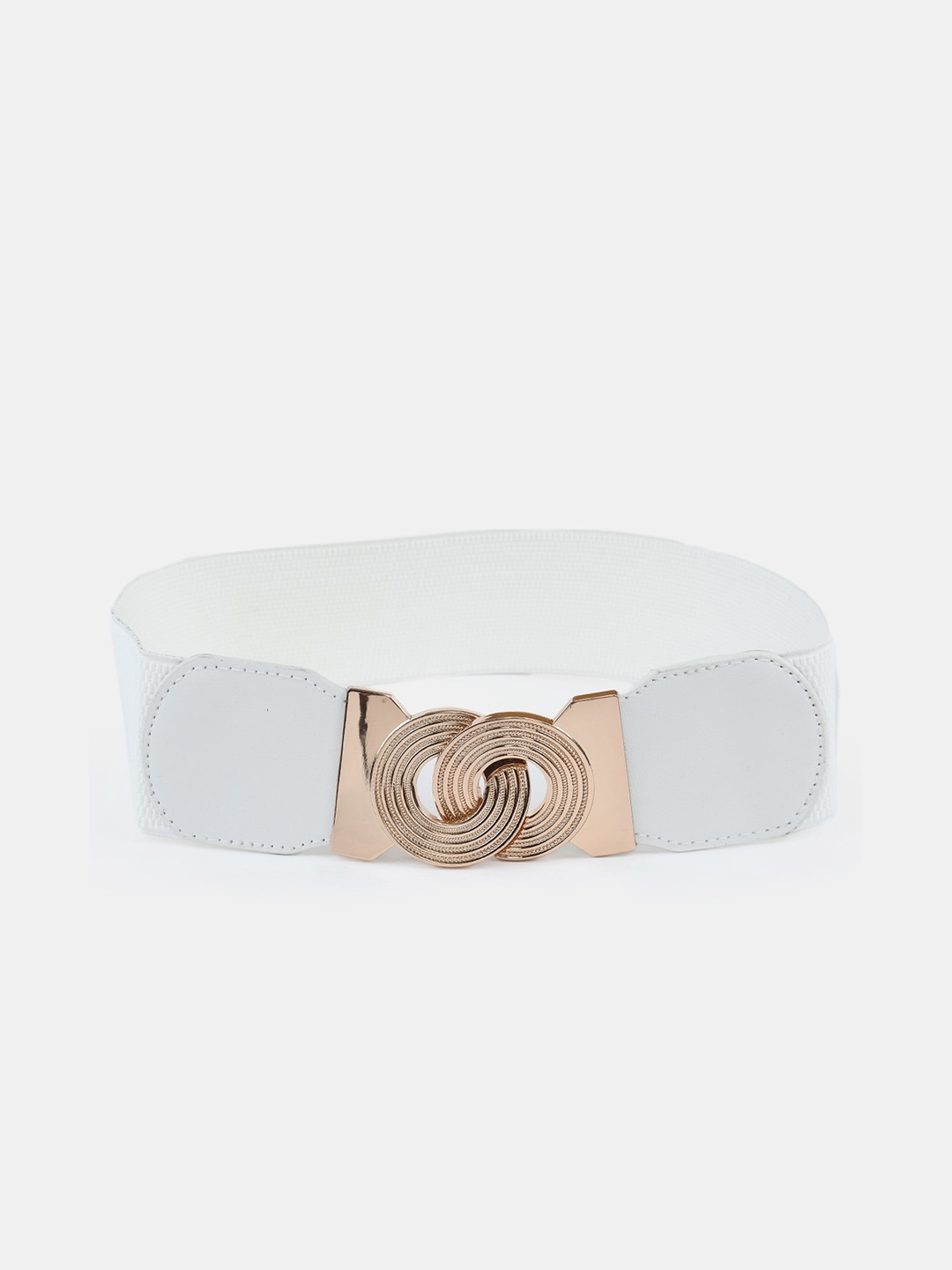 

WINSOME DEAL Women White Stretchable Belt